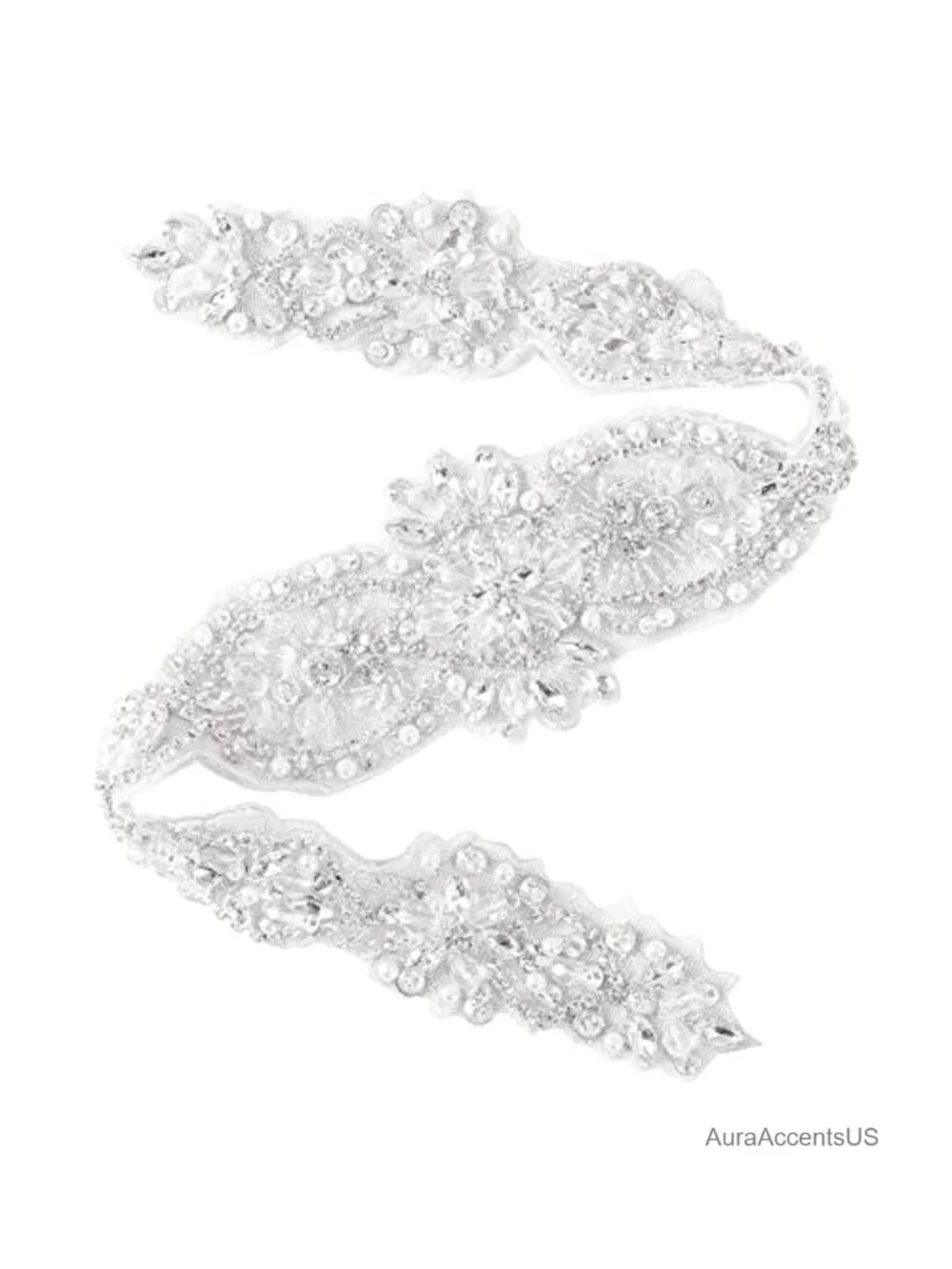 Rhinestone Bridal Belt - Wedding Belt for Bride Dress with Rhinestones